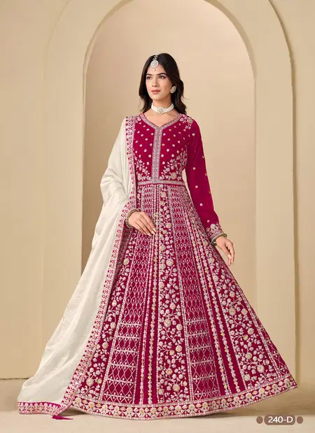 Aanaya Vol 240 By Dani Fashion Velvet Designer Gown With Bottom Dupatta Wholesale Online